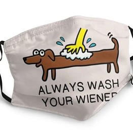 wash your wiener mondkapje